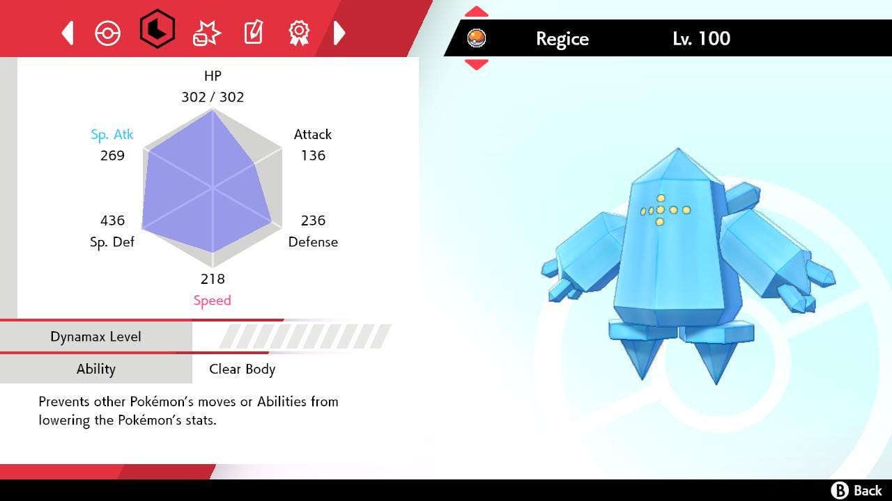 Shiny REGICE Pokemon Sword Shield 6IV Competitive Battle Ready – image 2