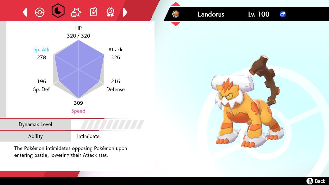 Shiny Therian Forme LANDORUS Pokémon Sword and Shield 6IV Pokemon Competitive - Pokémon Sword & Shield digital Pokémon trade