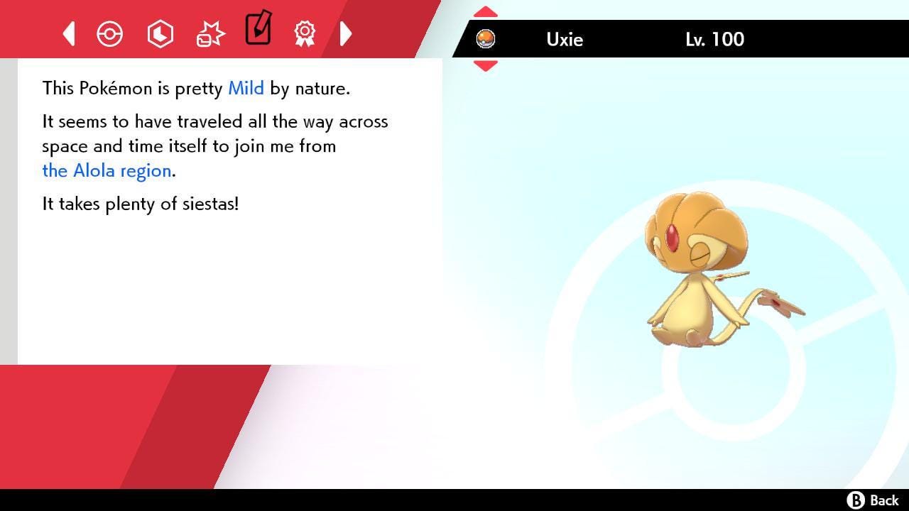 Shiny UXIE Pokemon Sword Shield 6IV Competitive Battle Ready - Pokémon Sword & Shield digital Pokémon trade image 4