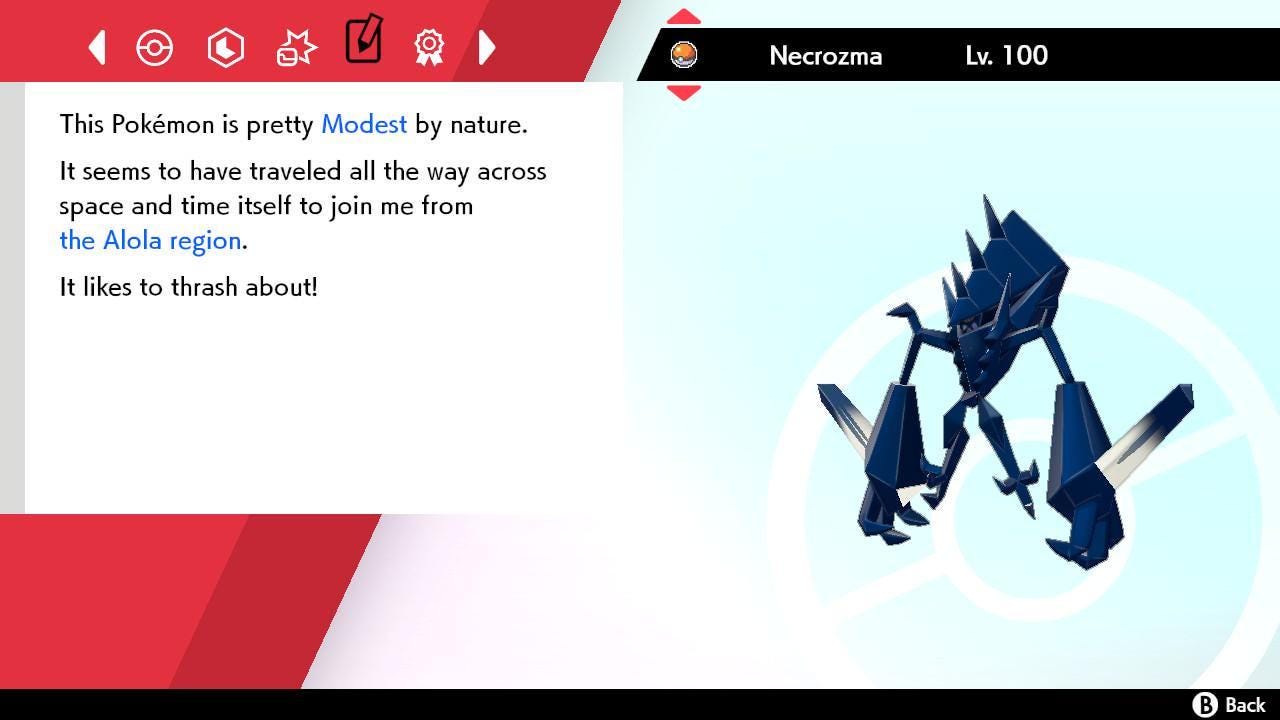 Shiny NECROZMA Pokemon Sword Shield 6IV Competitive Battle Ready – image 4