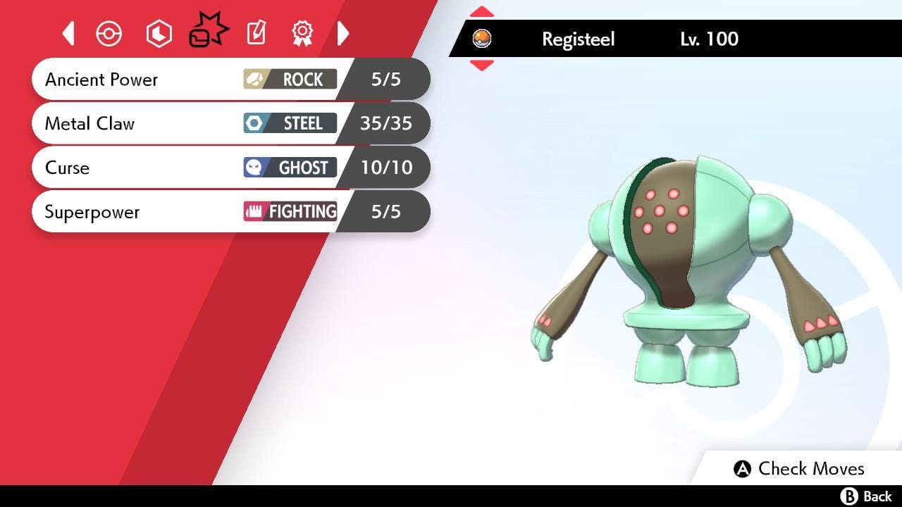 Shiny REGISTEEL Pokemon Sword Shield 6IV Competitive Battle Ready - Pokémon Sword & Shield digital Pokémon trade image 3