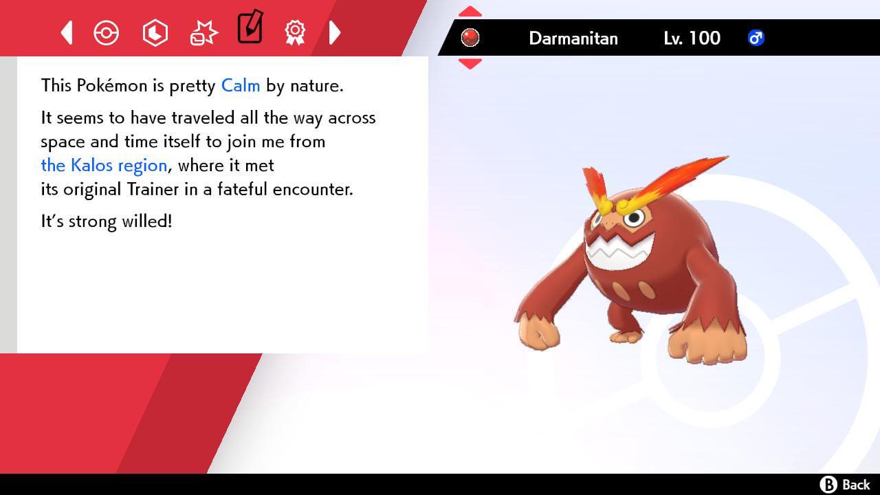 N’S DARMANITAN Event 6IV Pokemon Sword Shield 6IV Competitive Battle Ready - Pokémon Sword & Shield digital Pokémon trade