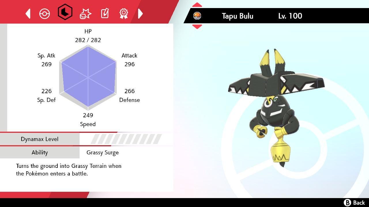 Shiny 6IV TAPU BULU Pokemon Sword Shield 6IV Competitive Battle Ready - Pokémon Sword & Shield digital Pokémon trade image 2