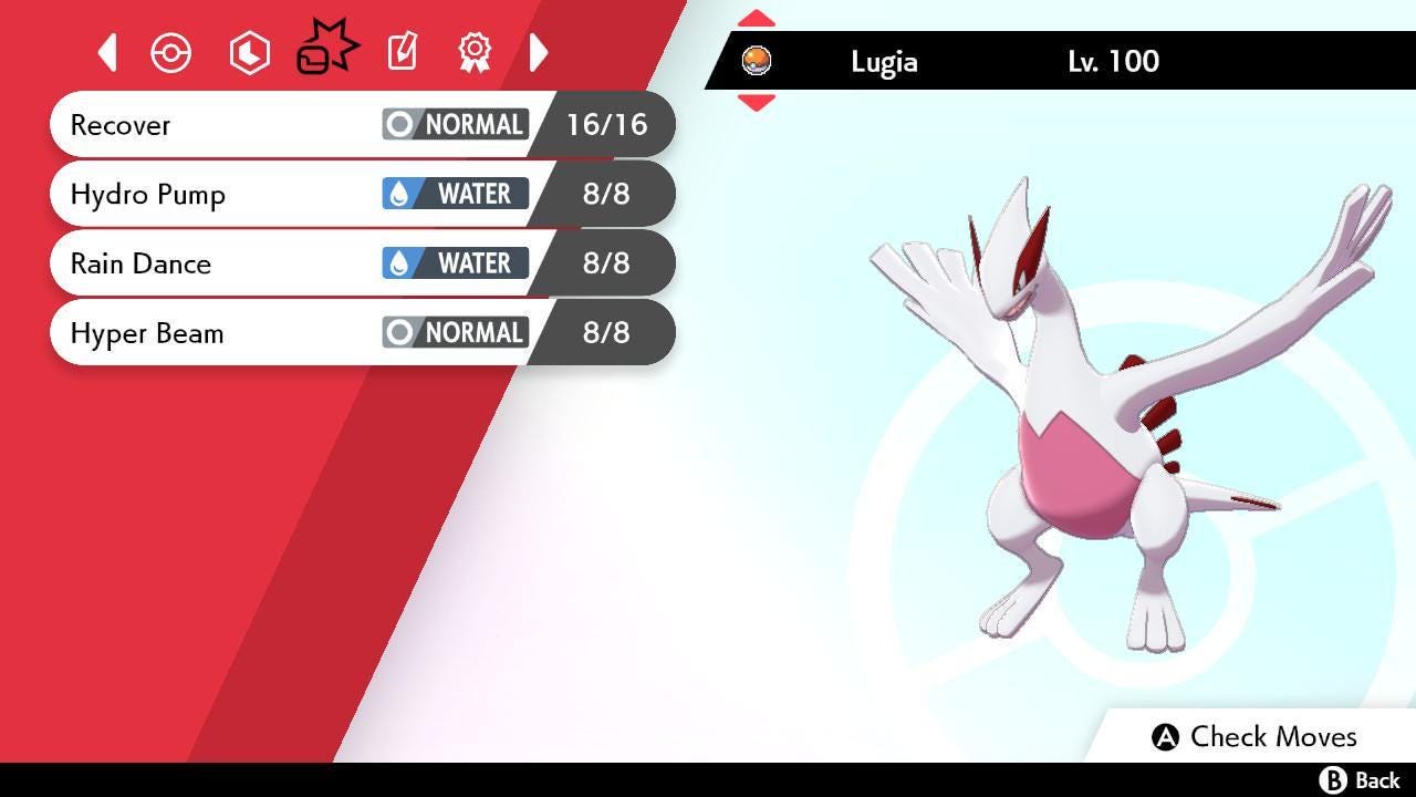 Shiny LUGIA Pokemon Sword Shield 6IV Competitive Battle Ready - Pokémon Sword & Shield digital Pokémon trade image 4