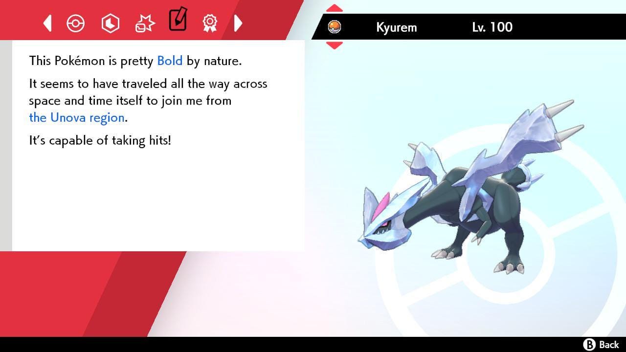 Shiny KYUREM Pokemon Sword Shield 6IV Competitive Battle Ready - Pokémon Sword & Shield digital Pokémon trade image 4