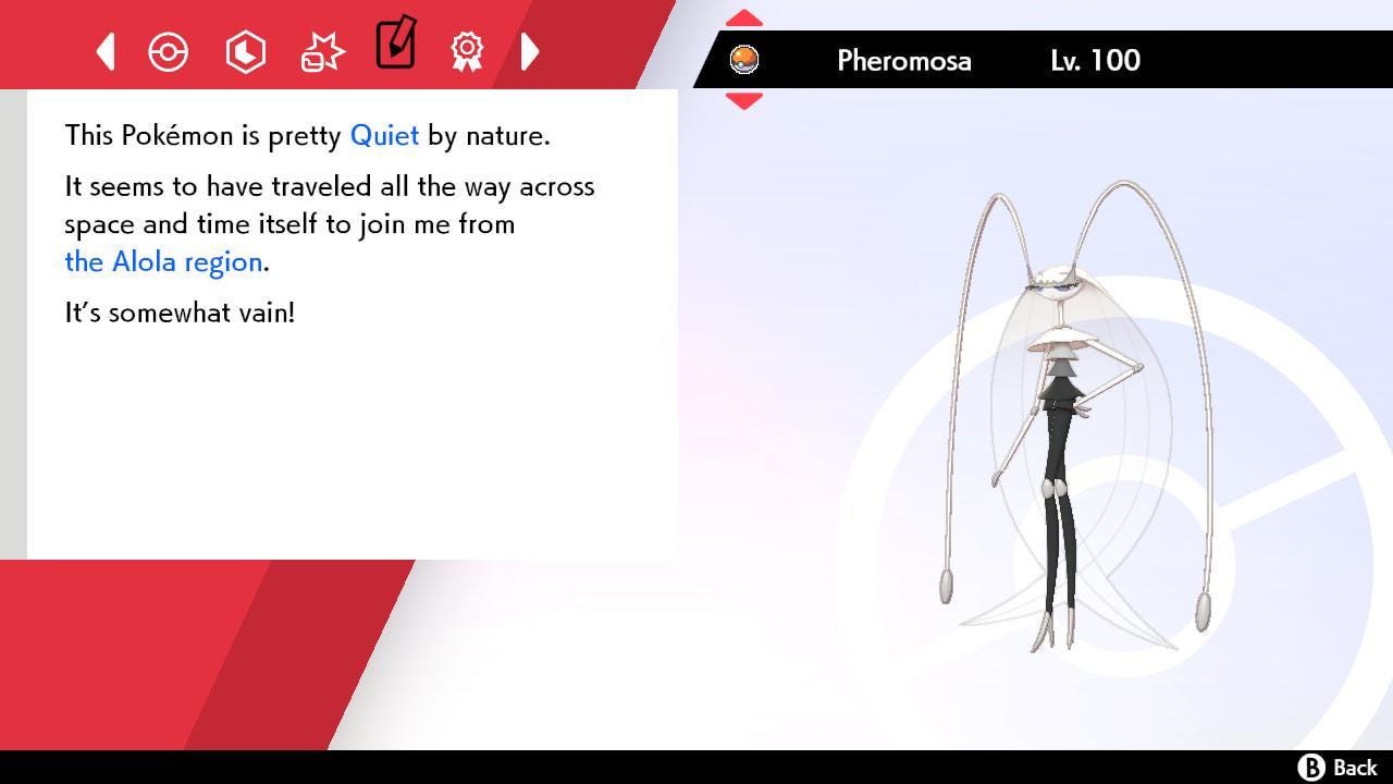 Shiny PHEROMOSA Pokemon Sword Shield 6IV Competitive Battle Ready - Pokémon Sword & Shield digital Pokémon trade image 4
