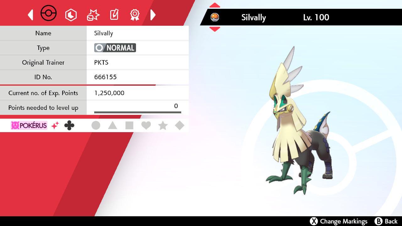 Shiny SILVALLY Pokemon Sword Shield 6IV Competitive Battle Ready - Pokémon Sword & Shield digital Pokémon trade by