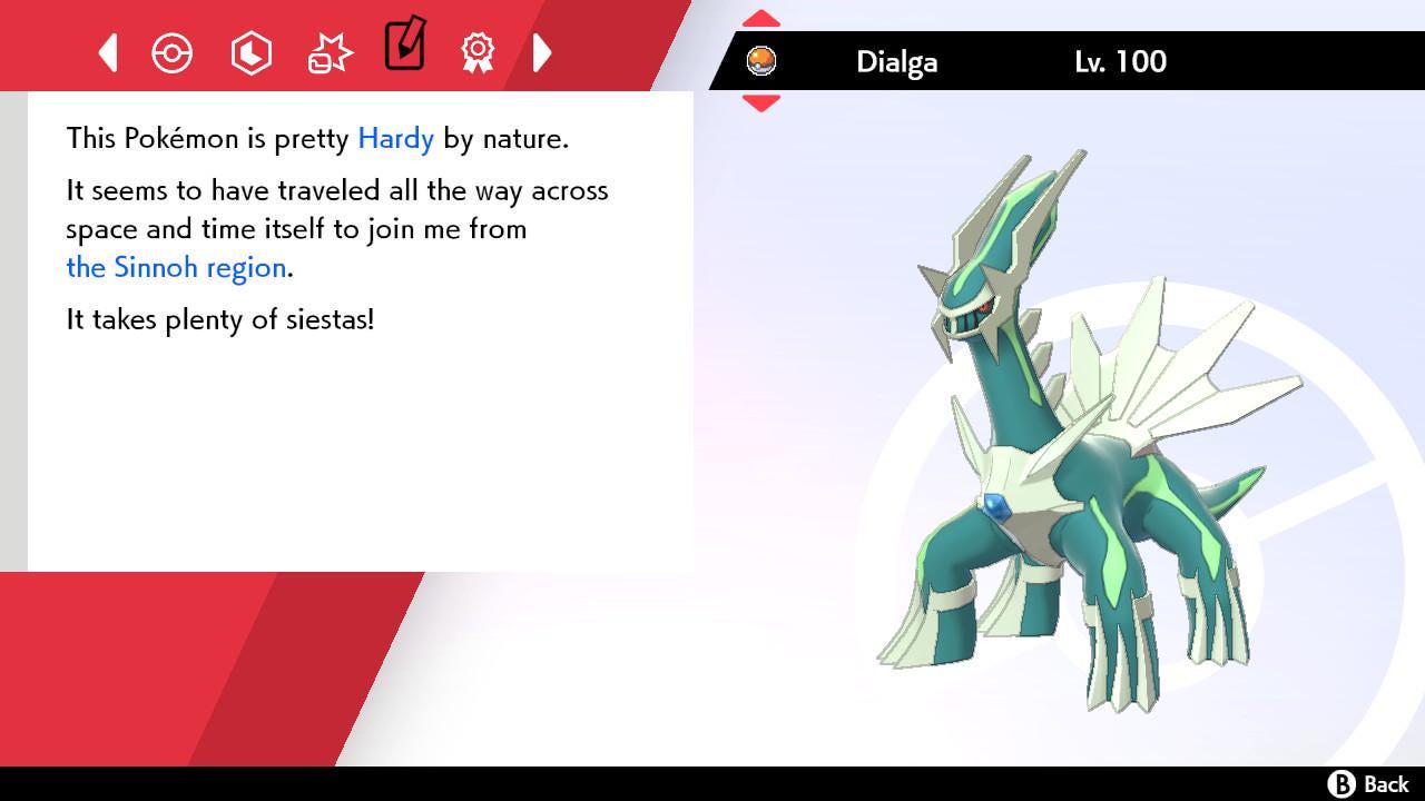Shiny DIALGA Pokemon Sword Shield 6IV Competitive Battle Ready - Pokémon Sword & Shield digital Pokémon trade image 4