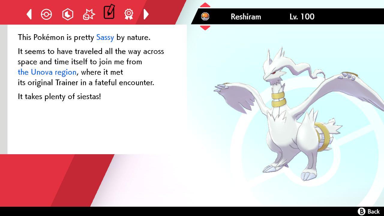 Shiny RESHIRAM Pokemon Sword Shield 6IV Competitive Battle Ready - Pokémon Sword & Shield digital Pokémon trade image 4