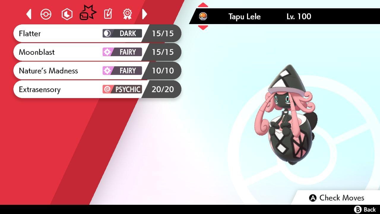Shiny 6IV TAPU LELE Pokemon Sword Shield 6IV Competitive Battle Ready - Pokémon Sword & Shield digital Pokémon trade image 3