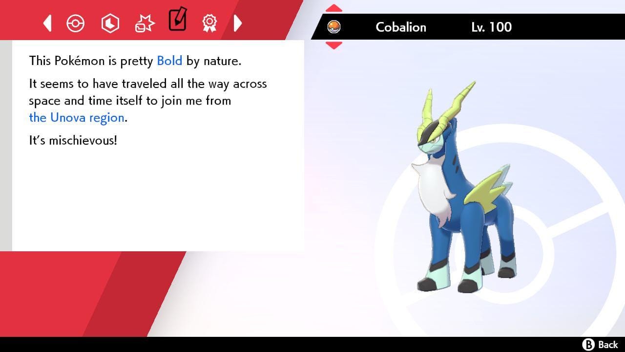 Shiny COBALION Pokemon Sword Shield 6IV Competitive Battle Ready - Pokémon Sword & Shield digital Pokémon trade image 4