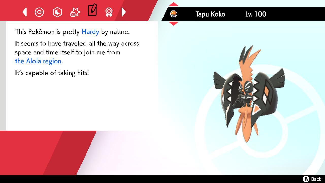 Shiny 6IV TAPU KOKO Pokemon Sword Shield 6IV Competitive Battle Ready - Pokémon Sword & Shield digital Pokémon trade image 4