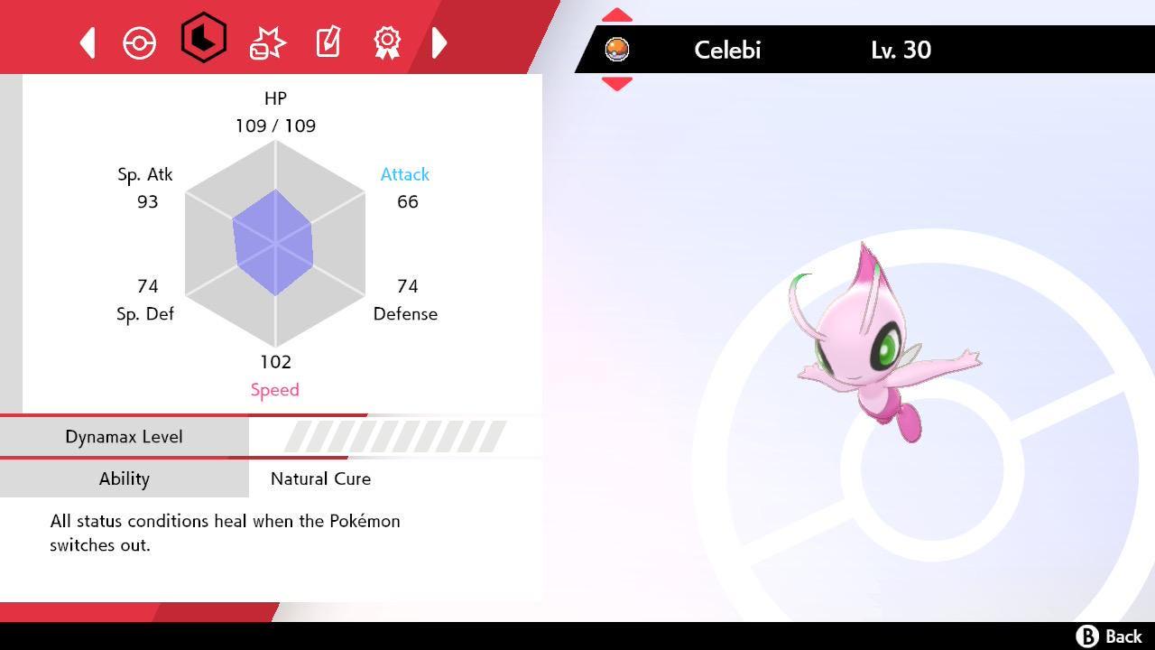 Shiny Celebi Lv. 30 Crystal Origin Event Pokérus Pokémon HOME Trade Sword Shield - Pokémon Sword & Shield digital Pokémon