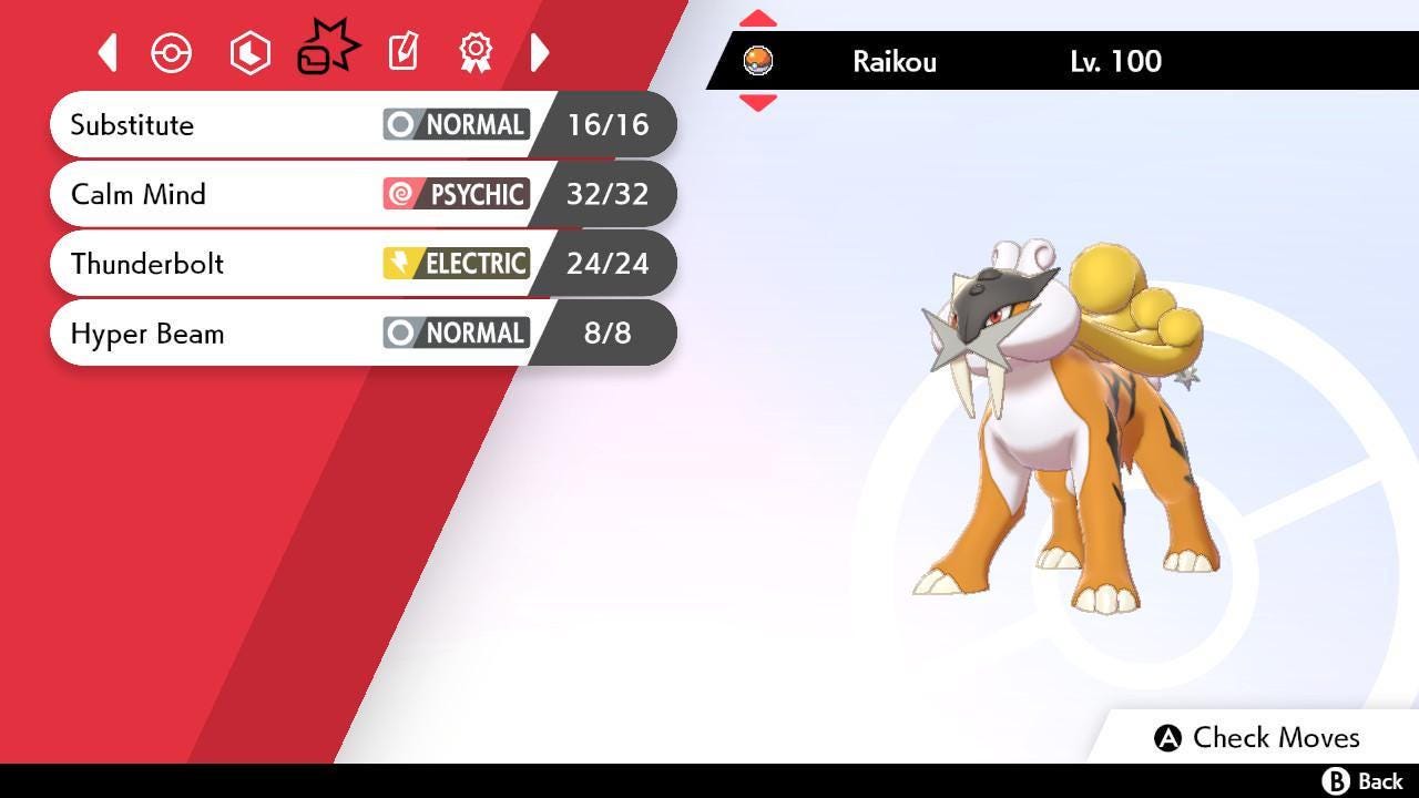 Shiny RAIKOU Pokemon Sword Shield 6IV Competitive Battle Ready - Pokémon Sword & Shield digital Pokémon trade image 3