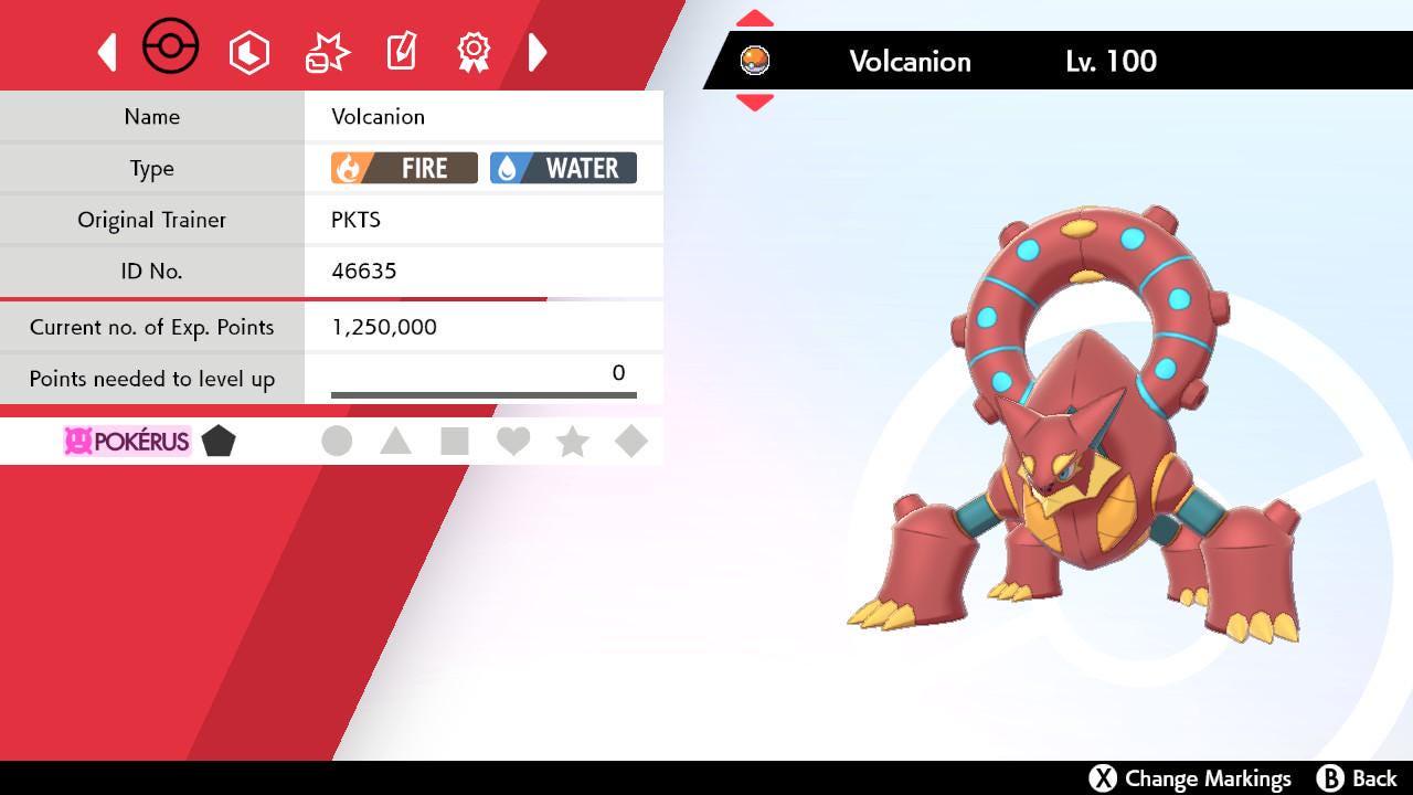 Non Shiny VOLCANION Pokemon Sword Shield 6IV Competitive Battle Ready - Pokémon Sword & Shield digital Pokémon trade by