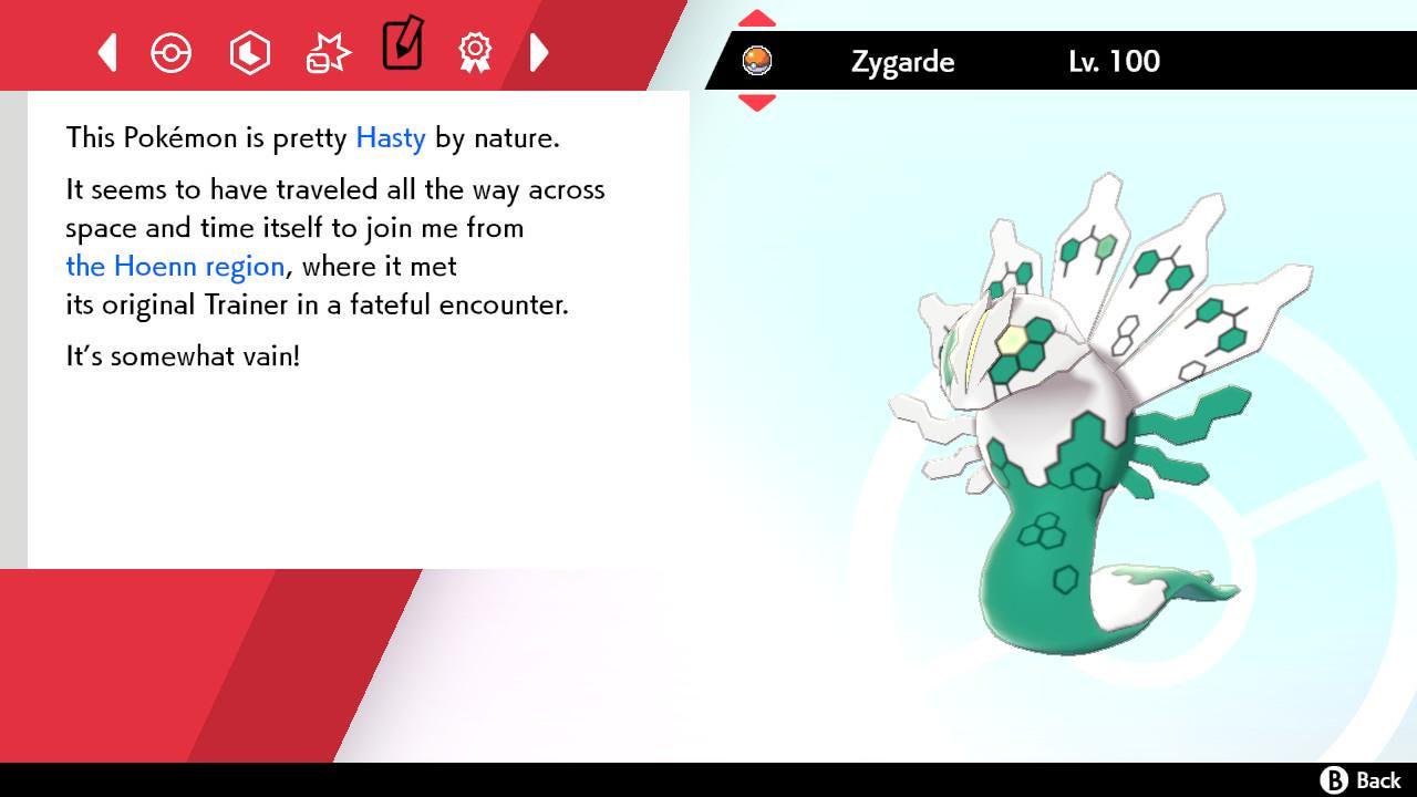 Shiny ZYGARDE Pokemon Sword Shield 6IV Competitive Battle Ready - Pokémon Sword & Shield digital Pokémon trade image 4