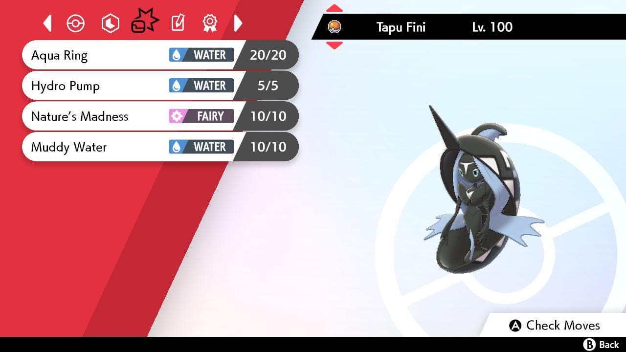Shiny 6IV TAPU FINI Pokemon Sword Shield 6IV Competitive Battle Ready - Pokémon Sword & Shield digital Pokémon trade image 3