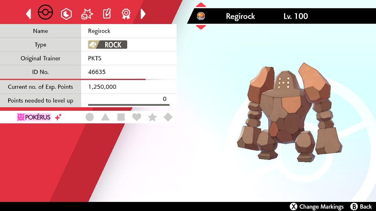 Shiny REGIROCK Pokemon Sword Shield 6IV Competitive Battle Ready - Pokémon Sword & Shield digital Pokémon trade by