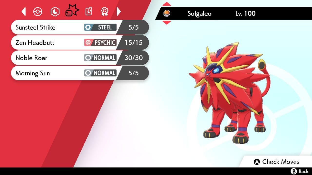 Shiny SOLGALEO Pokemon Sword Shield 6IV Competitive Battle Ready - Pokémon Sword & Shield digital Pokémon trade image 3
