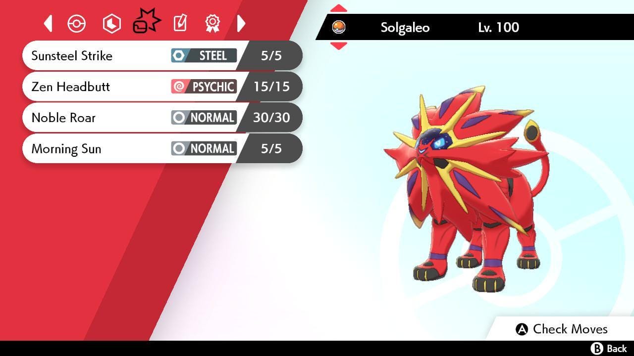 Shiny SOLGALEO Pokemon Sword Shield 6IV Competitive Battle Ready – image 3