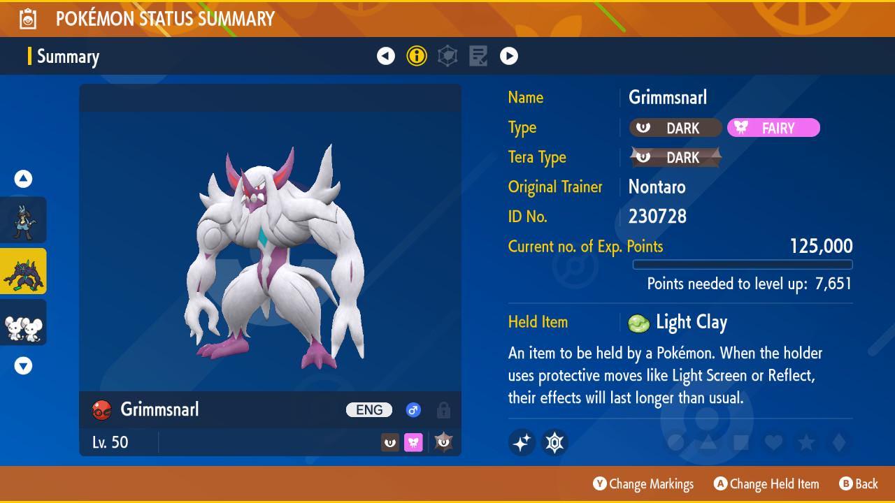 Pokemon Scarlet and Violet Shiny 6IV Event Chaiyawat Traiwichcha #39;s Grimmsnarl - Pokémon Scarlet & Violet digital Pokémon