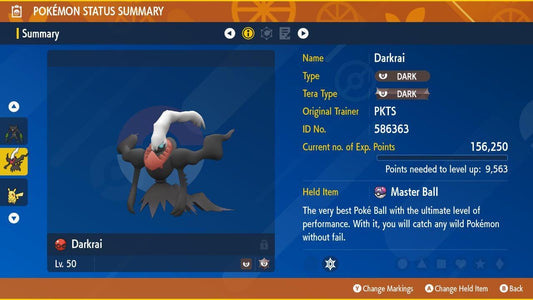 Shiny Event New Moon Darkrai 6IV Competitive Battle Ready - Pokémon Scarlet & Violet digital Pokémon trade by PokeTradingShop