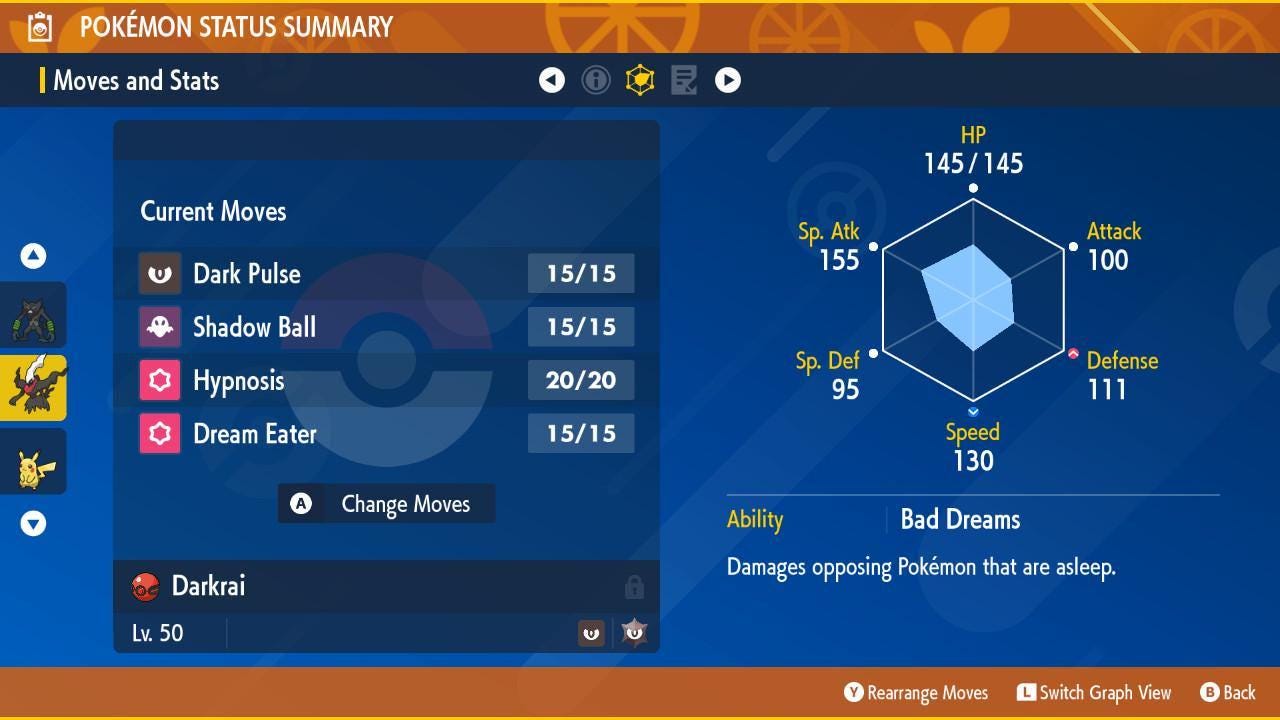 Shiny Event New Moon Darkrai 6IV Competitive Battle Ready - Pokémon Scarlet & Violet digital Pokémon trade image 2