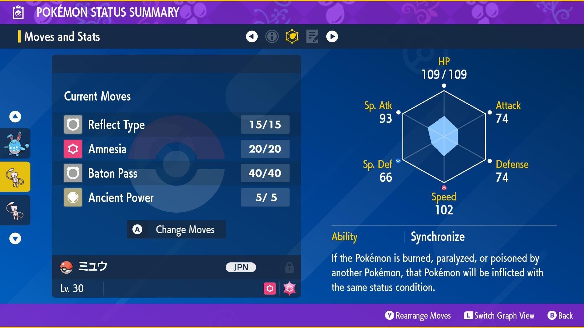 Shiny Faraway Island Mew Lv. 30 PKTS Event 2005 Pokémon HOME Trade Scarlet Violet - Pokémon Scarlet & Violet digital Pokémon
