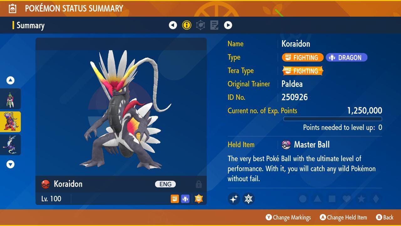 Shiny 6IV Koraidon GameStop Event Pokémon Scarlet Violet Competitive Battle Ready - Pokémon Scarlet & Violet digital Pokémon
