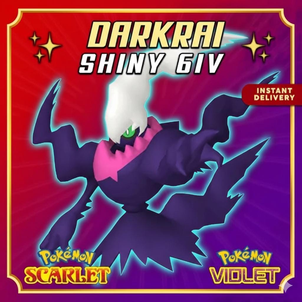 Event DARKRAI Almia Lv.50 Original Pokémon Scarlet Violet + HOME Compatible - Pokémon Scarlet & Violet digital Pokémon trade