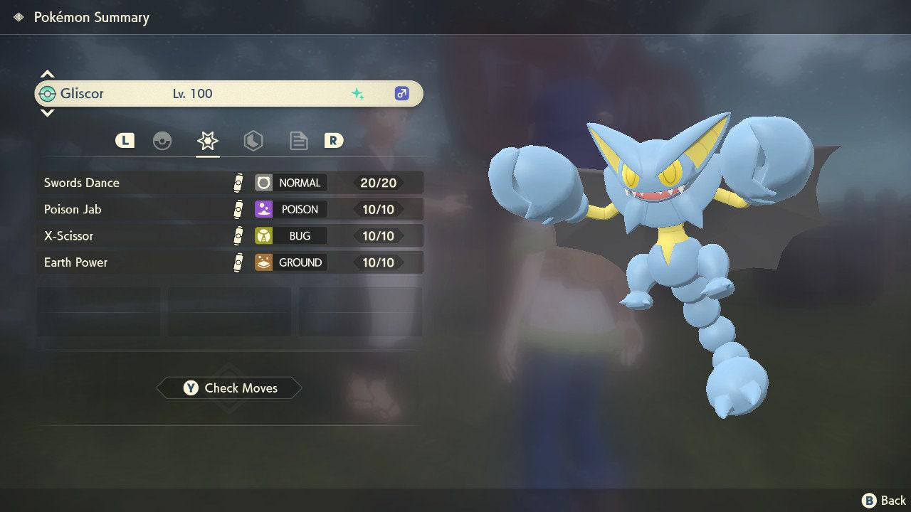 Shiny GLISCOR Pokemon Legends Arceus 6IV Competitive Battle Ready - Pokémon Legends: Arceus digital Pokémon trade by