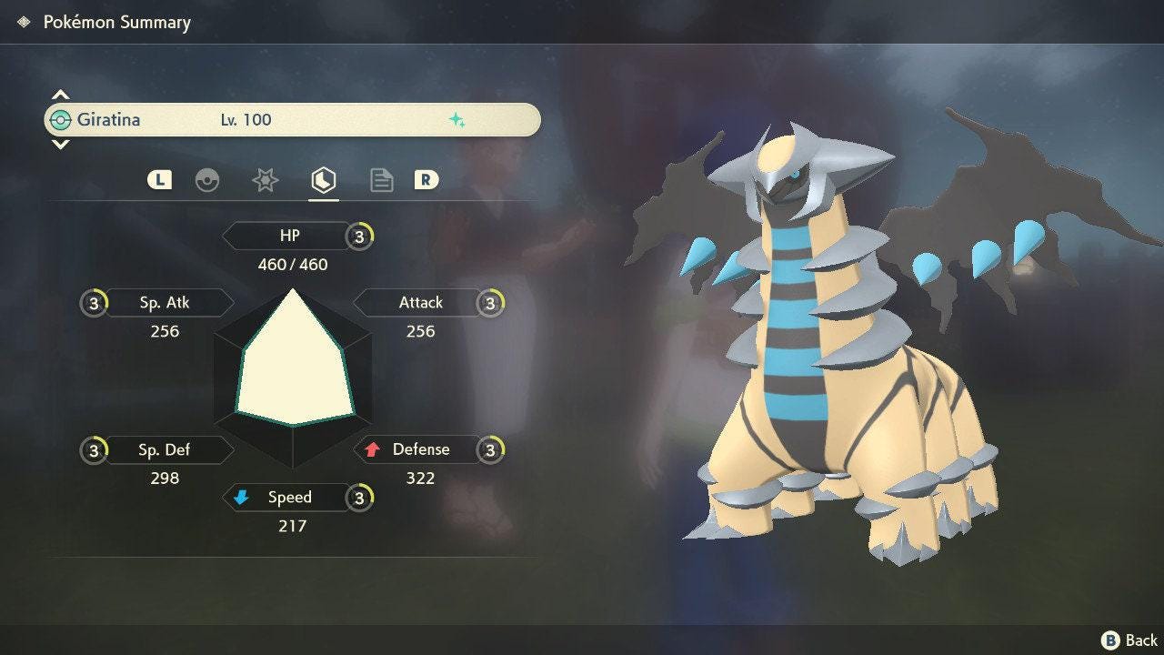 Shiny Giratina Pokemon Legends Arceus 6IV Competitive Battle Ready - Pokémon Legends: Arceus digital Pokémon trade image 4