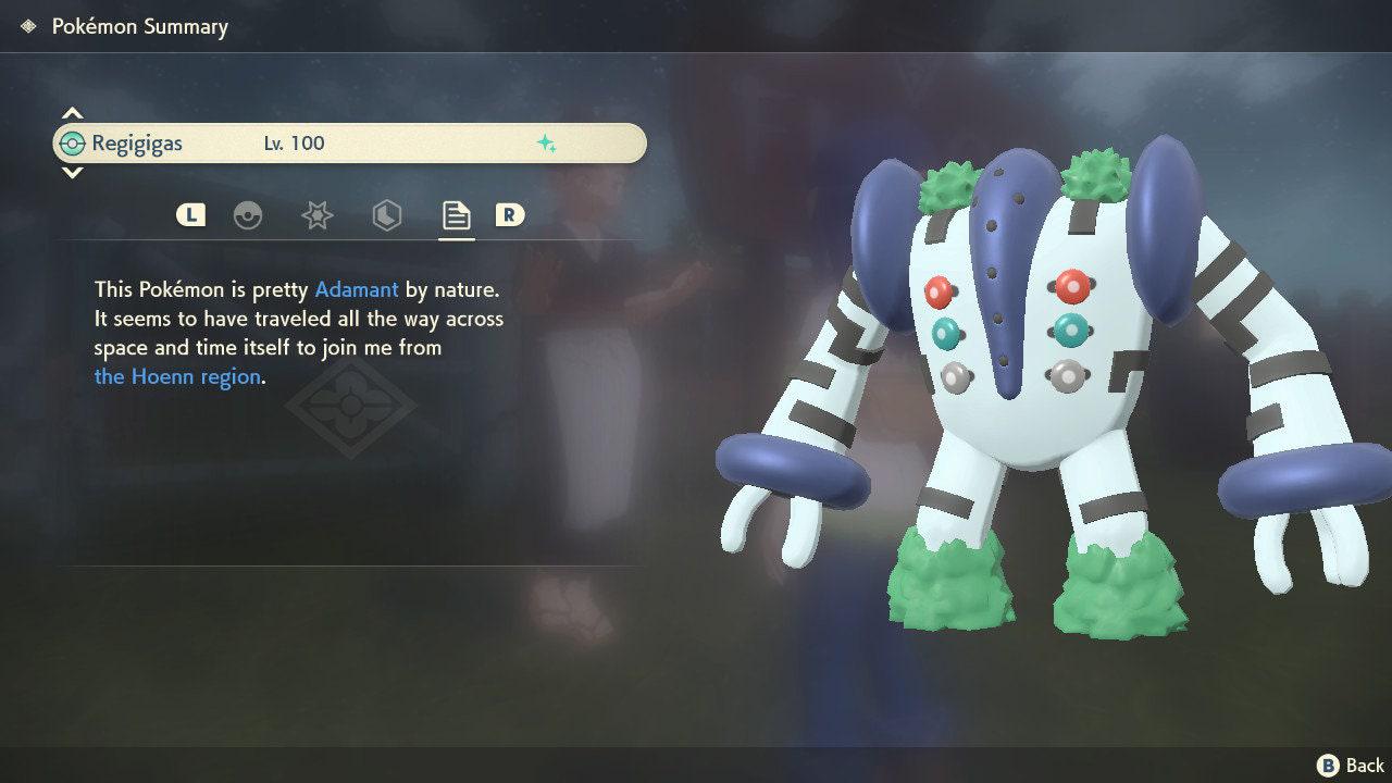 Shiny REGIGIGAS Pokemon Legends Arceus 6IV Competitive Battle Ready - Pokémon Legends: Arceus digital Pokémon trade image 5