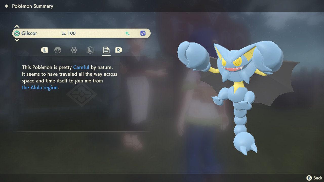 Shiny GLISCOR Pokemon Legends Arceus 6IV Competitive Battle Ready - Pokémon Legends: Arceus digital Pokémon trade image 4