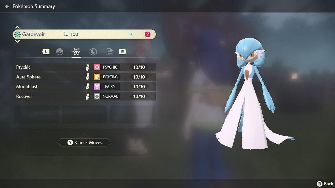 Shiny GARDEVOIR Pokémon Legends Arceus 6IV Pokemon Competitive Battle Ready + EVs - Pokémon Legends: Arceus digital Pokémon