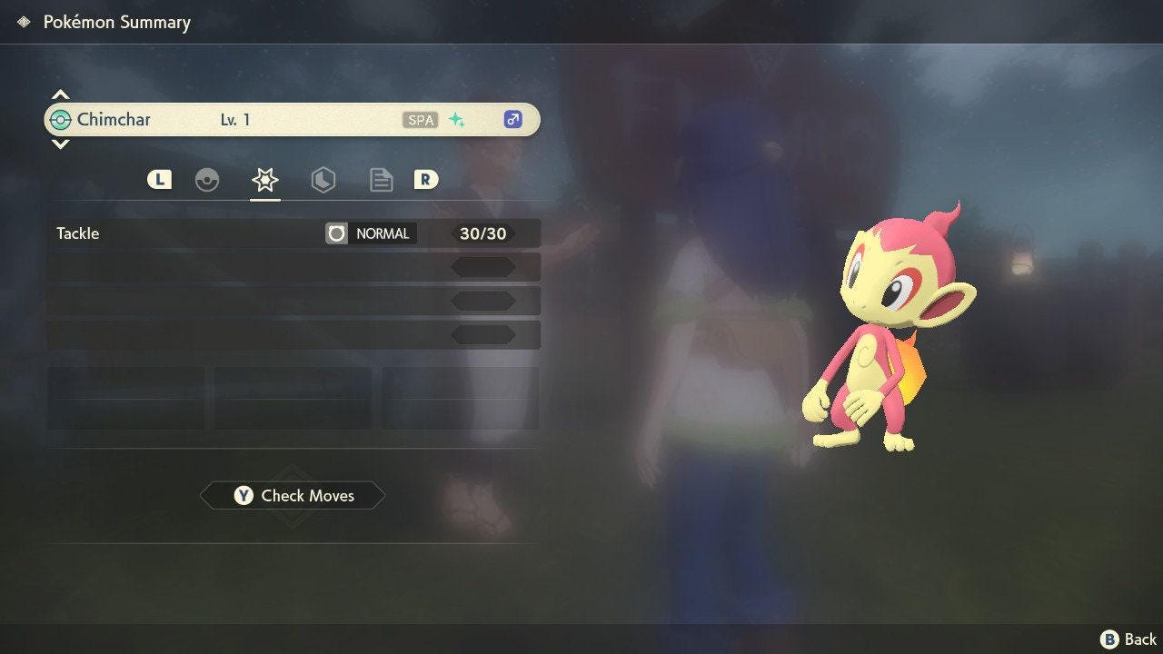 Shiny CHIMCHAR Pokemon Legends Arceus 6IV Competitive Battle Ready - Pokémon Legends: Arceus digital Pokémon trade by