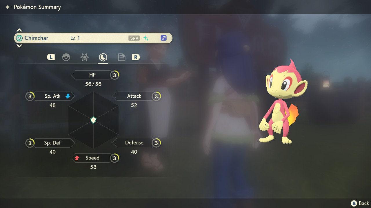 Shiny CHIMCHAR Pokemon Legends Arceus 6IV Competitive Battle Ready - Pokémon Legends: Arceus digital Pokémon trade image 3