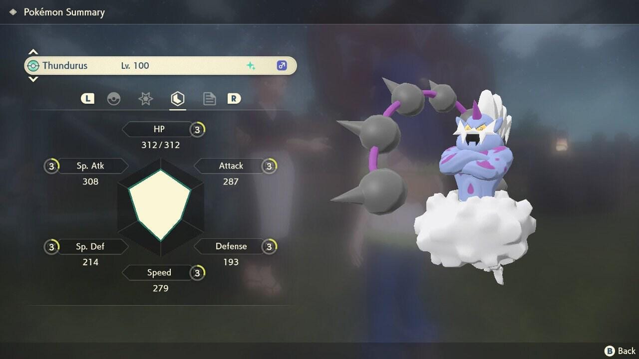 Shiny THUNDURUS Pokemon Legends Arceus 6IV Competitive Battle Ready - Pokémon Scarlet & Violet digital Pokémon trade image 3