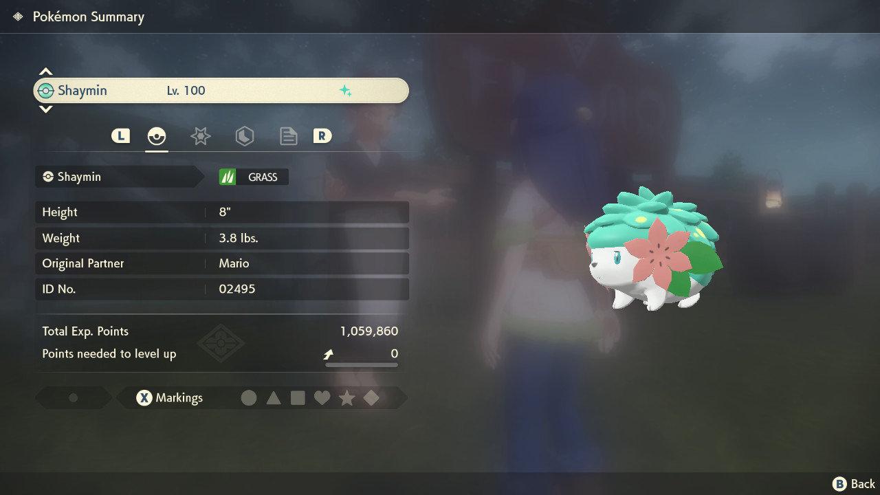 Shiny Shaymin Pokemon Legends Arceus 6IV Competitive Battle Ready - Pokémon Scarlet & Violet digital Pokémon trade image 4