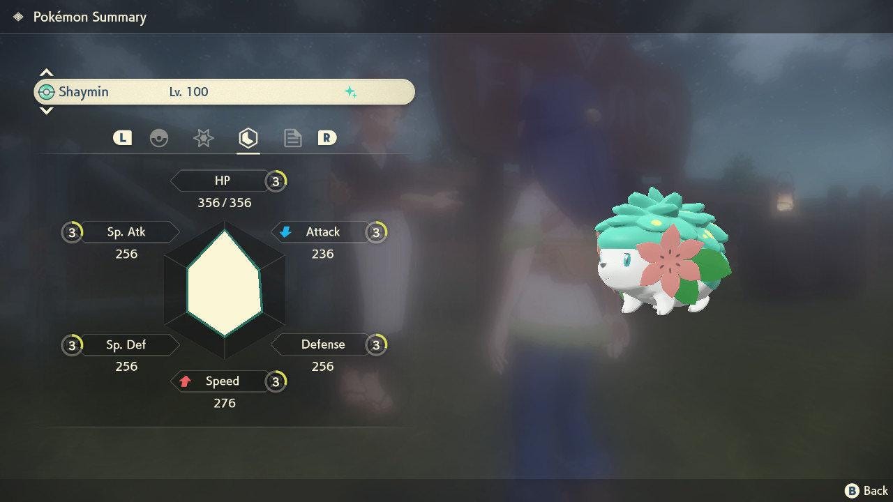 Shiny Shaymin Pokemon Legends Arceus 6IV Competitive Battle Ready - Pokémon Scarlet & Violet digital Pokémon trade image 5