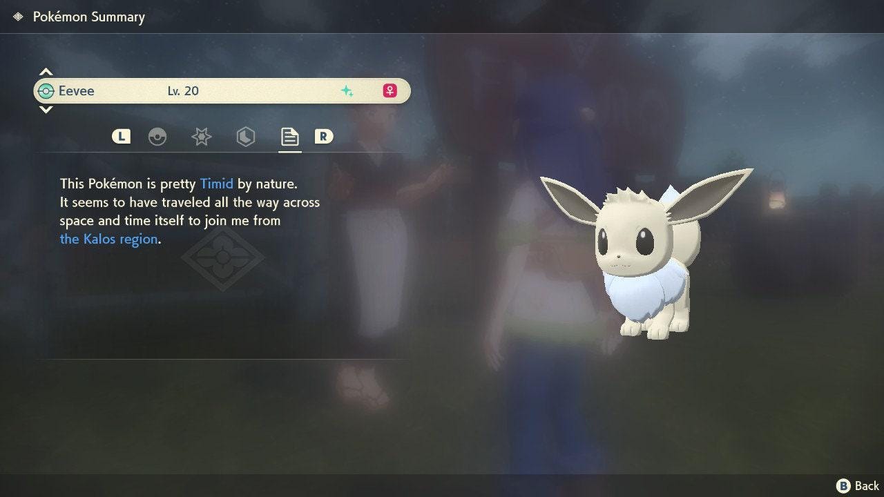 Shiny EEVEE Pokemon Legends Arceus 6IV Competitive Battle Ready - Pokémon Legends: Arceus digital Pokémon trade image 3