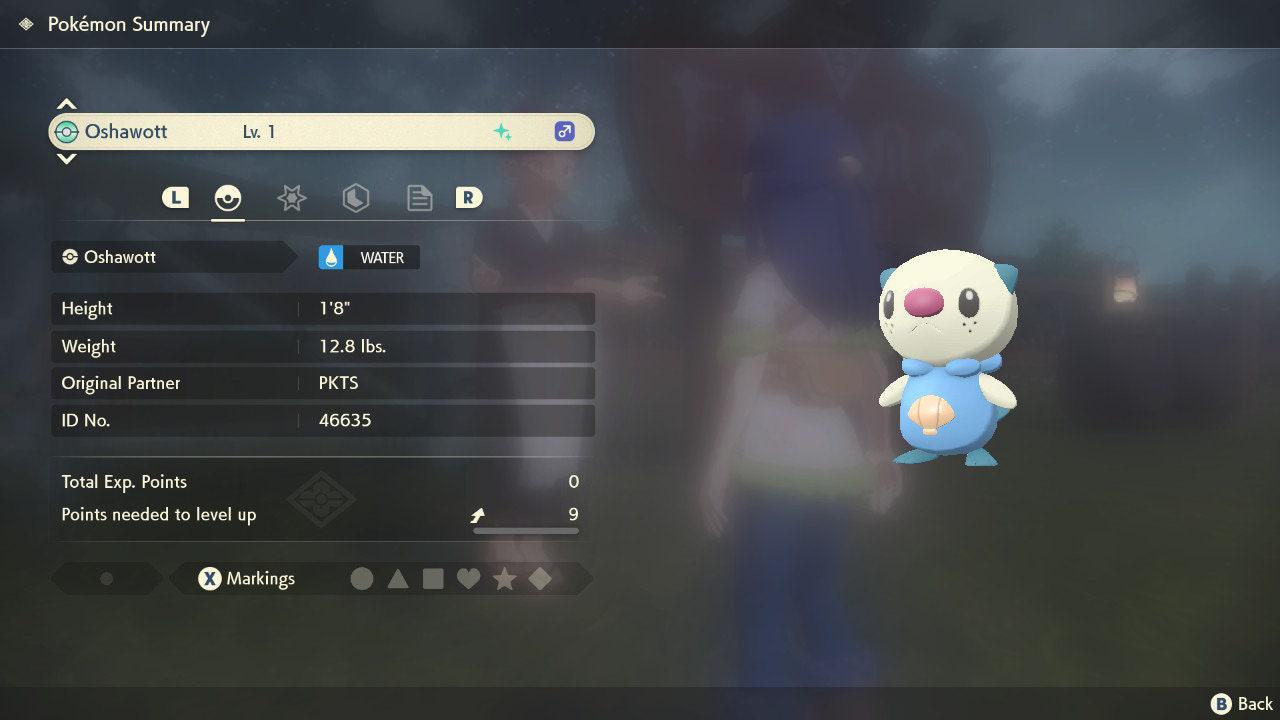 Shiny OSHAWOTT Pokemon Legends Arceus 6IV Competitive Battle Ready - Pokémon Legends: Arceus digital Pokémon trade image 4