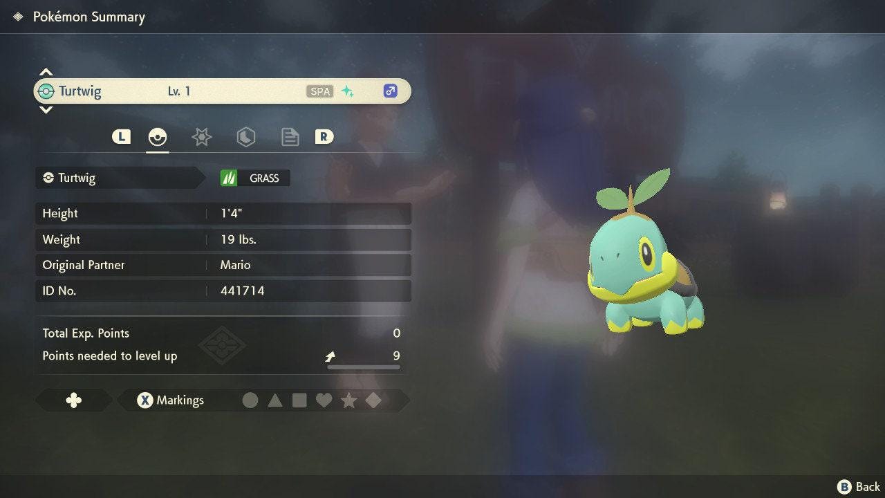Shiny TURTWIG Pokemon Legends Arceus 6IV Competitive Battle Ready – image 2