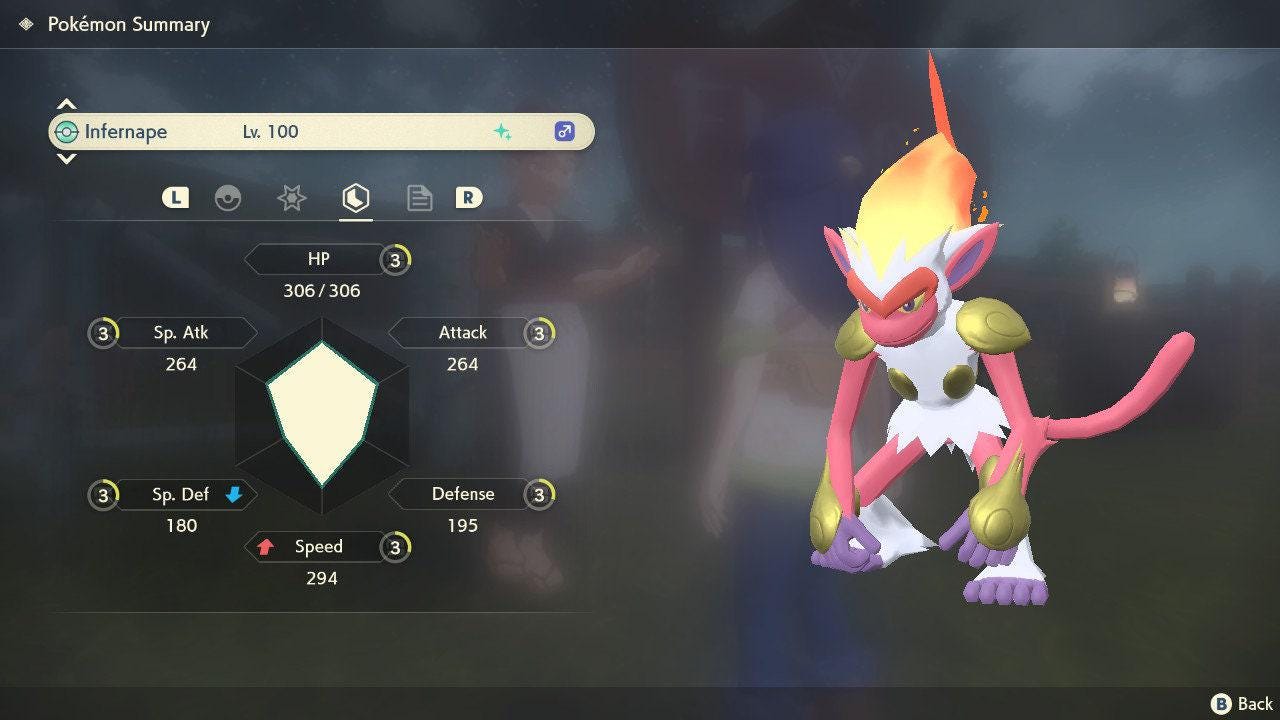 Shiny INFERNAPE Pokemon Legends Arceus 6IV Competitive Battle Ready - Pokémon Legends: Arceus digital Pokémon trade image 4