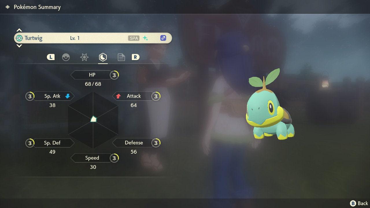 Shiny TURTWIG Pokemon Legends Arceus 6IV Competitive Battle Ready - Pokémon Legends: Arceus digital Pokémon trade image 4