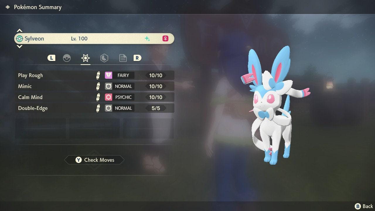 Shiny SYLVEON Pokemon Legends Arceus 6IV Competitive Battle Ready - Pokémon Legends: Arceus digital Pokémon trade by