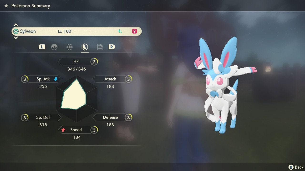 Shiny SYLVEON Pokemon Legends Arceus 6IV Competitive Battle Ready - Pokémon Legends: Arceus digital Pokémon trade image 4