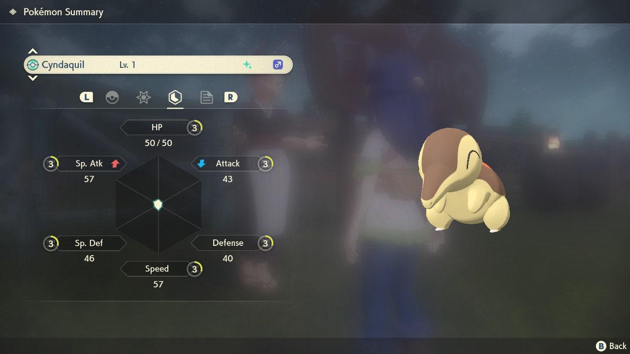 Shiny CYNDAQUIL Pokemon Legends Arceus 6IV Competitive Battle Ready - Pokémon Legends: Arceus digital Pokémon trade image 4