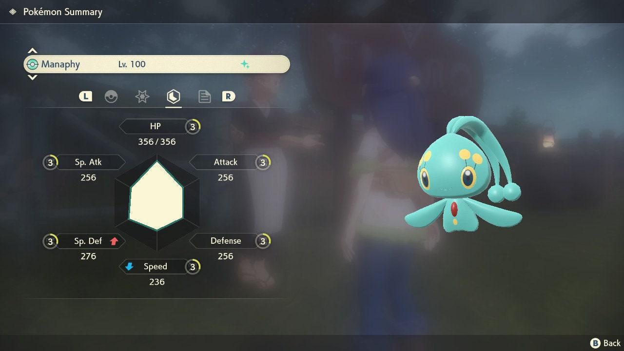 Shiny MANAPHY Pokemon Legends Arceus 6IV Competitive Battle Ready - Pokémon Legends: Arceus digital Pokémon trade image 3