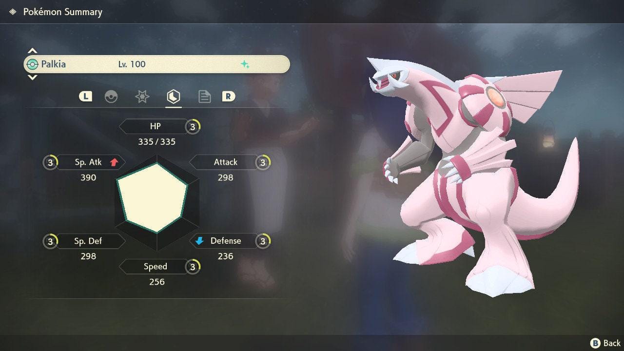 Shiny Palkia Pokemon Legends Arceus 6IV Competitive Battle Ready - Pokémon Legends: Arceus digital Pokémon trade image 4